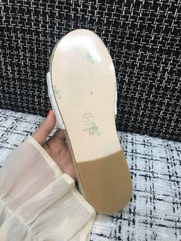 Chanel Espadrilles White/Beige For Women, Women's Shoes G35604
