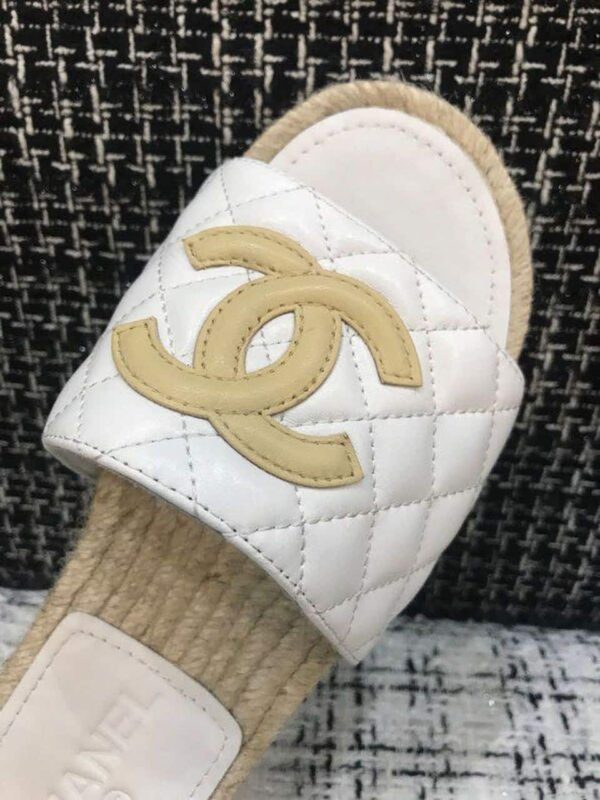 Chanel Espadrilles White/Beige For Women, Women's Shoes G35604