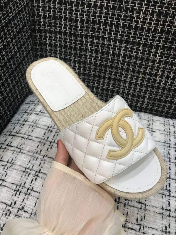 Chanel Espadrilles White/Beige For Women, Women's Shoes G35604