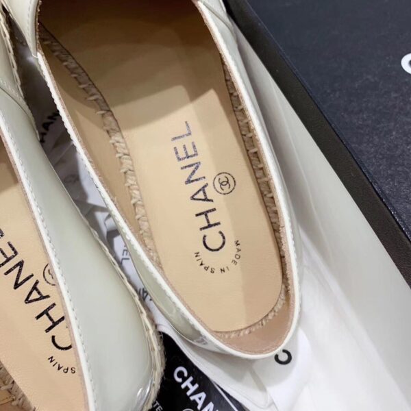 Chanel Espadrilles White/Black For Women, Women's Shoes G29762