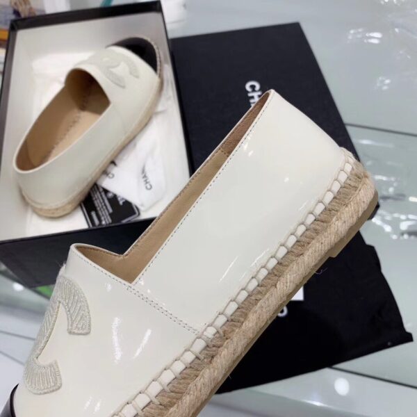 Chanel Espadrilles White/Black For Women, Women's Shoes G29762