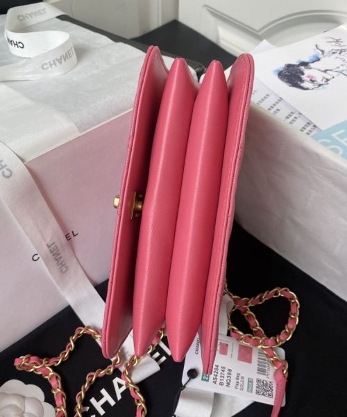 [REP 1:1] Chanel Flap Bag Black/Pink/White For Women 20cm / 7.9in