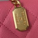 [REP 1:1] Chanel Flap Bag Black/Pink/White For Women 20cm / 7.9in