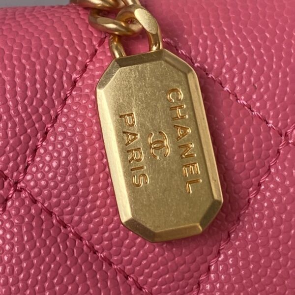 [REP 1:1] Chanel Flap Bag Black/Pink/White For Women 20cm / 7.9in