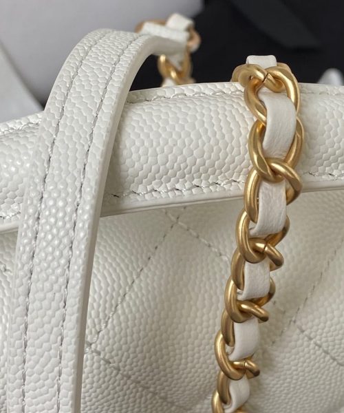 [REP 1:1] Chanel Flap Bag Black/Pink/White For Women 20cm / 7.9in