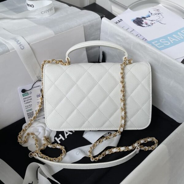 [REP 1:1] Chanel Flap Bag Black/Pink/White For Women 20cm / 7.9in