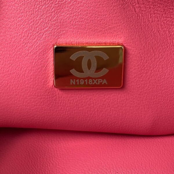 [REP 1:1] Chanel Flap Bag Black/Pink/White For Women 20cm / 7.9in