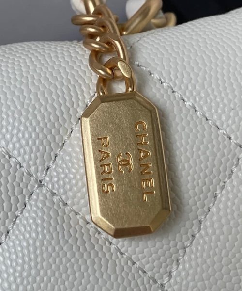 [REP 1:1] Chanel Flap Bag Black/Pink/White For Women 20cm / 7.9in