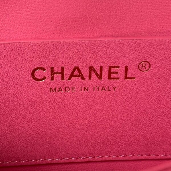 [REP 1:1] Chanel Flap Bag Black/Pink/White For Women 20cm / 7.9in