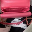 [REP 1:1] Chanel Flap Bag Black/Pink/White For Women 20cm / 7.9in