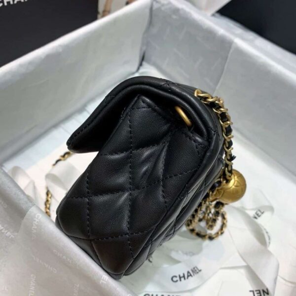 replica-chanel-flap-bag-with-cc-ball-on-strap-black-for-women-as1787-6