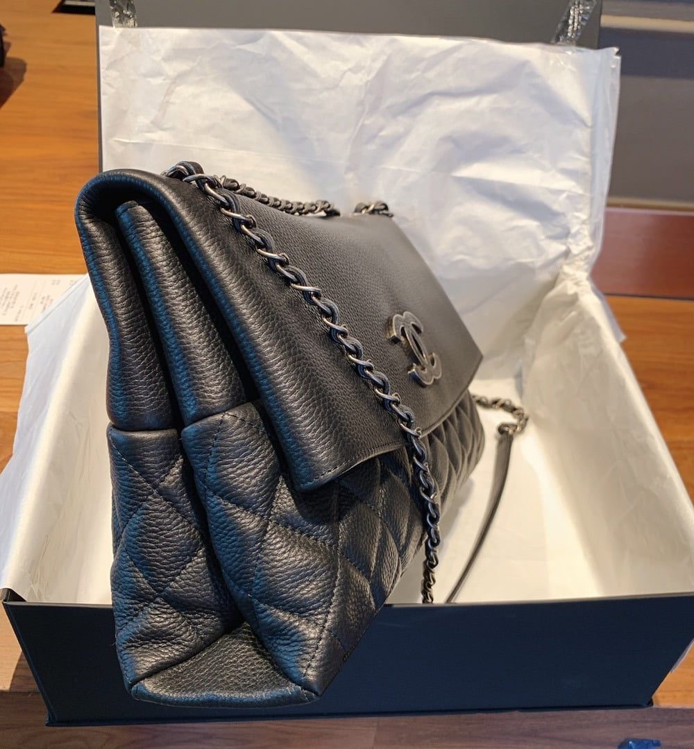 [REP 1:1] Chanel Flap Bag With Top Handle Black Bag For Women 32cm/12.5in