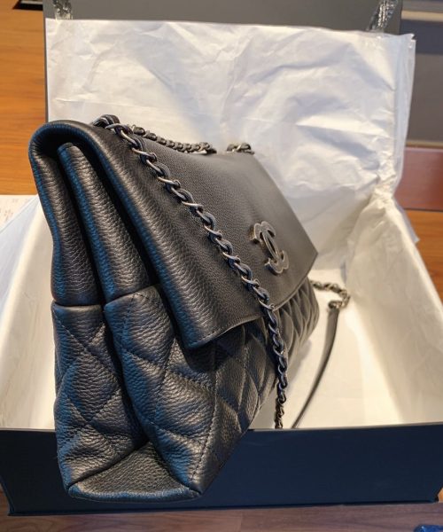 [REP 1:1] Chanel Flap Bag With Top Handle Black Bag For Women 32cm/12.5in