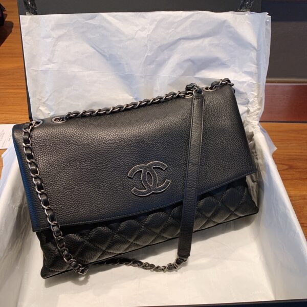 [REP 1:1] Chanel Flap Bag With Top Handle Black Bag For Women 32cm/12.5in