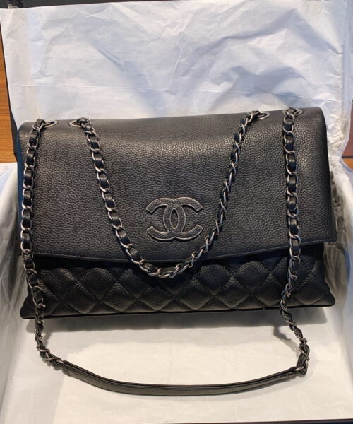 [REP 1:1] Chanel Flap Bag With Top Handle Black Bag For Women 32cm/12.5in