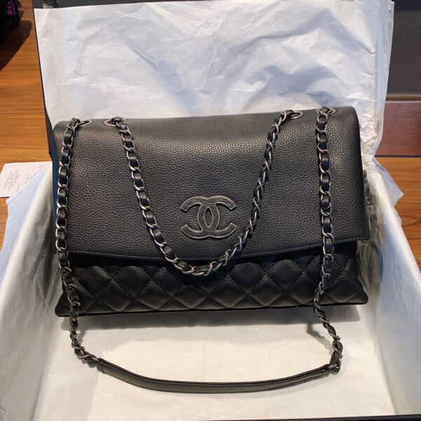 [REP 1:1] Chanel Flap Bag With Top Handle Black Bag For Women 32cm/12.5in