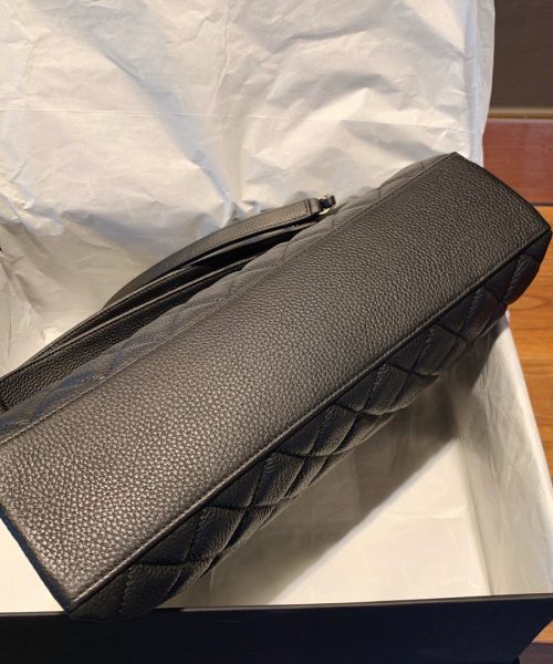[REP 1:1] Chanel Flap Bag With Top Handle Black Bag For Women 32cm/12.5in