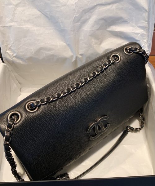 [REP 1:1] Chanel Flap Bag With Top Handle Black Bag For Women 32cm/12.5in