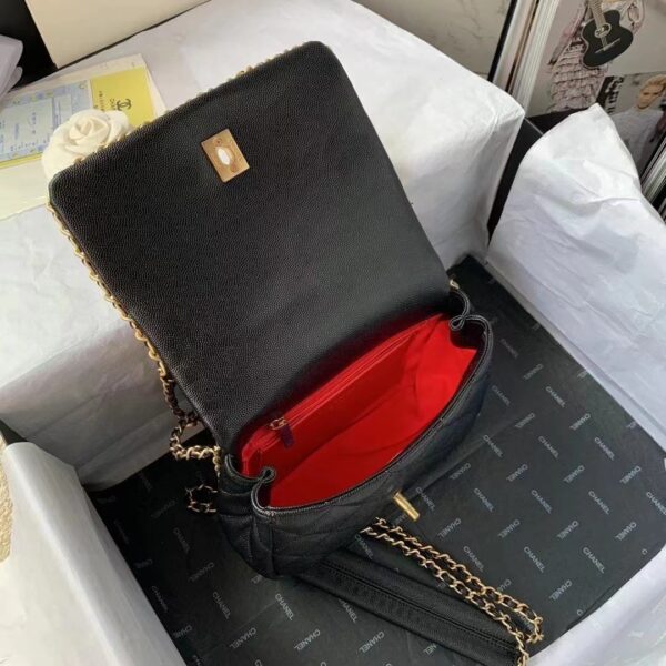 [REP 1:1] Chanel Flapbag With Chain Black For Women, Women's Bags 8.3in/21cm