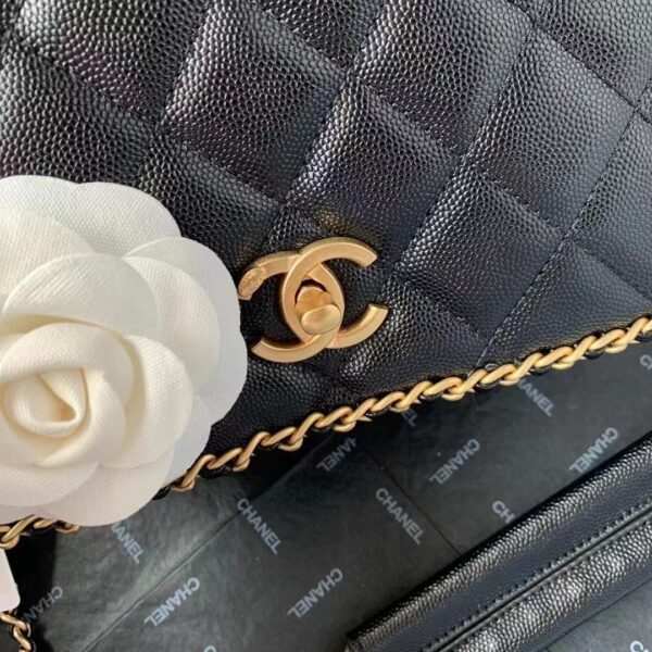 [REP 1:1] Chanel Flapbag With Chain Black For Women, Women's Bags 8.3in/21cm