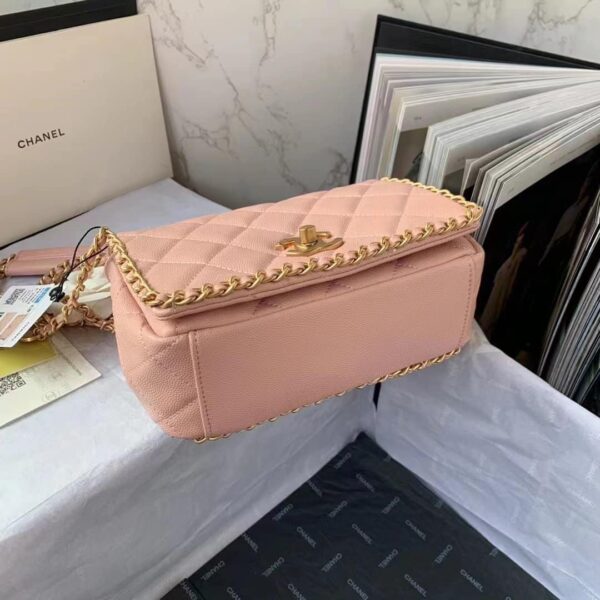 [REP 1:1] Chanel Flapbag With Chain Light Pink For Women, Women's Bags 8.3in/21cm