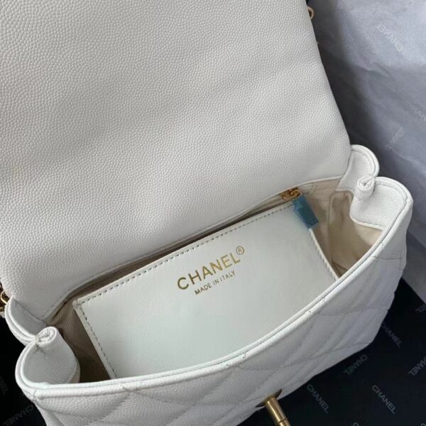 [REP 1:1] Chanel Flapbag With Chain White For Women, Women's Bags 8.3in/21cm