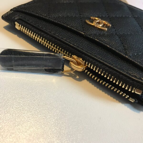 Chanel Flat Card Holder Black Bag For Women 11.5cm/4.5in