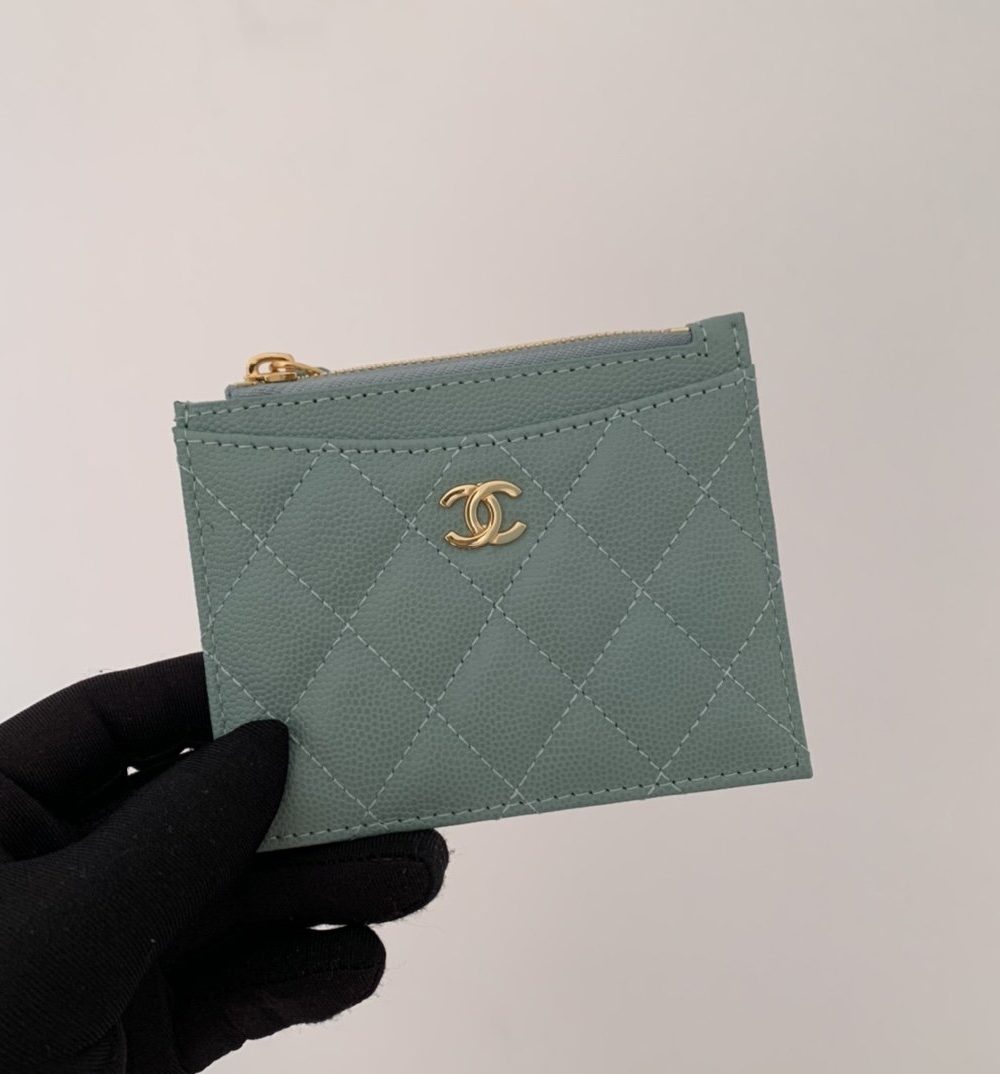 1:1 Replica Chanel Flat Card Holder Mint Bag For Women 11.5cm/4.5in