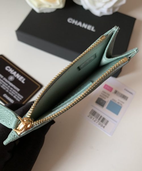 1:1 Replica Chanel Flat Card Holder Mint Bag For Women 11.5cm/4.5in