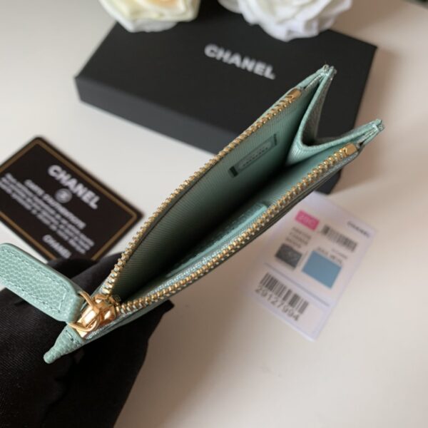 Chanel Flat Card Holder Mint Bag For Women 11.5cm/4.5in