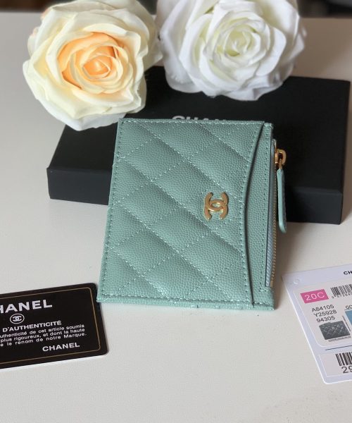 1:1 Replica Chanel Flat Card Holder Mint Bag For Women 11.5cm/4.5in
