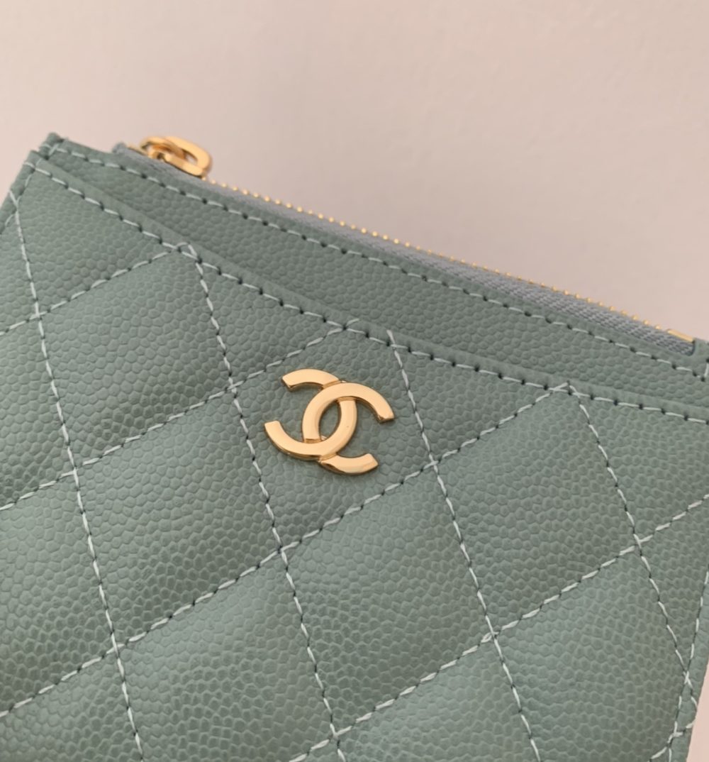 1:1 Replica Chanel Flat Card Holder Mint Bag For Women 11.5cm/4.5in