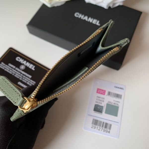 Chanel Flat Card Holder Olive Bag For Women 11.5cm/4.5in
