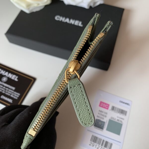 Chanel Flat Card Holder Olive Bag For Women 11.5cm/4.5in