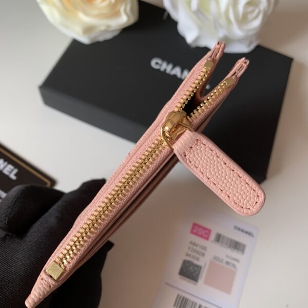 Chanel Flat Card Holder Pink Bag For Women 11.5cm/4.5in