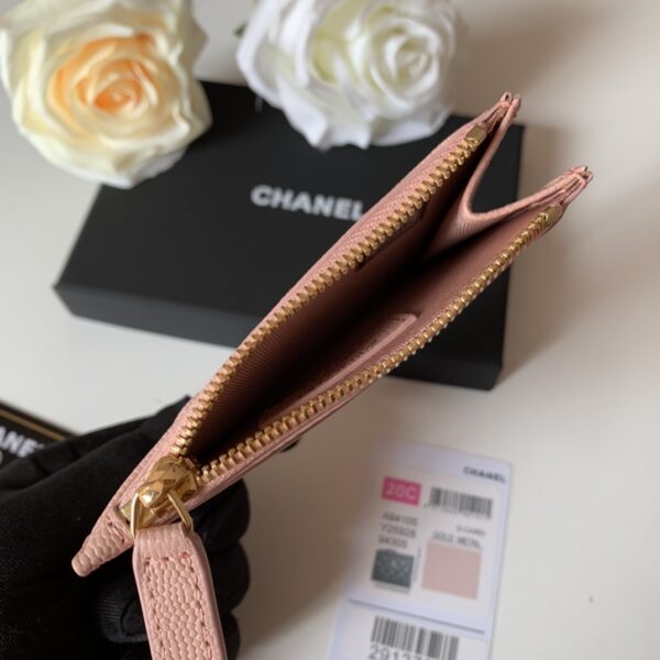 Chanel Flat Card Holder Pink Bag For Women 11.5cm/4.5in
