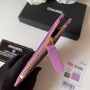 1:1 Replica Chanel Flat Card Holder Purple Bag For Women 11.5cm/4.5in