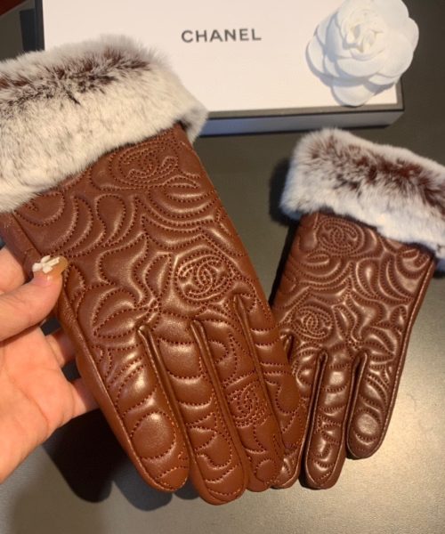 Chanel Gloves In Brown