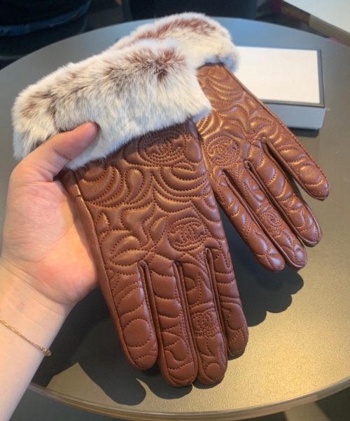 Chanel Gloves In Brown