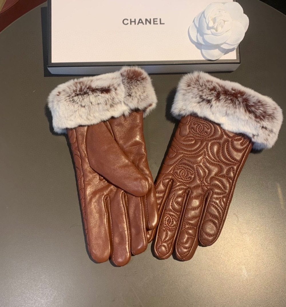 Chanel Gloves In Brown