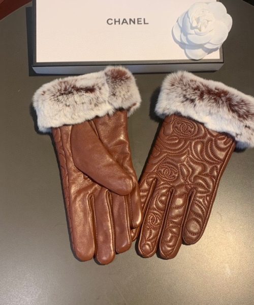 Chanel Gloves In Brown