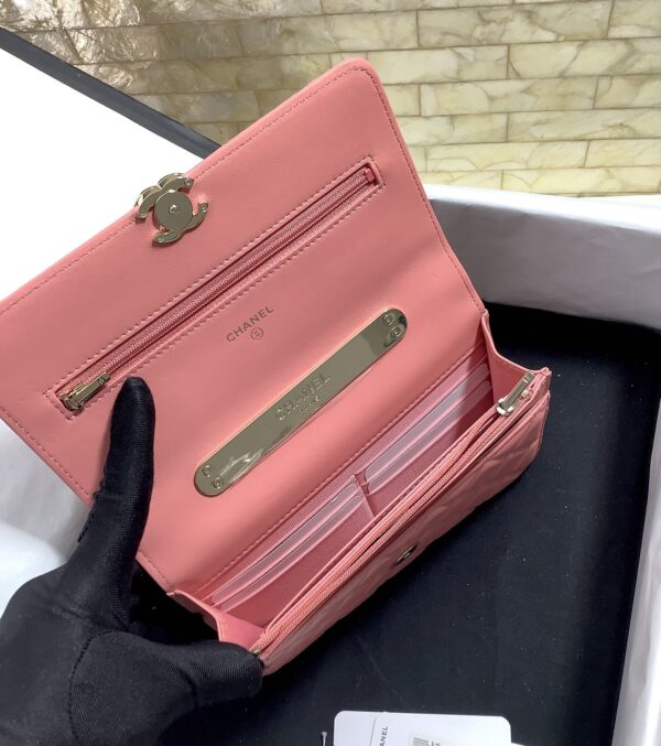 [REP 1:1] Chanel Hand-Held Oblique Cross Bag Pink For Women, Women's Bags 6.7in/19cm