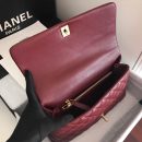 [REP 1:1] Chanel Handbag With Top Handle Dark Red For Women 11in/28cm