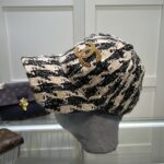Chanel Hat Black/Beige