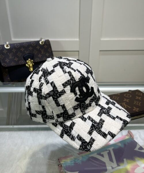 Chanel Hat Black/White