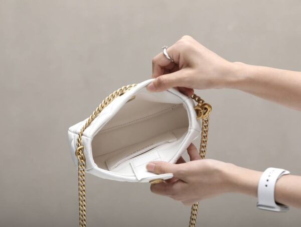 [REP 1:1] Chanel HoBo Heart Adjustment Buckle White For Women 18cm / 7.1in
