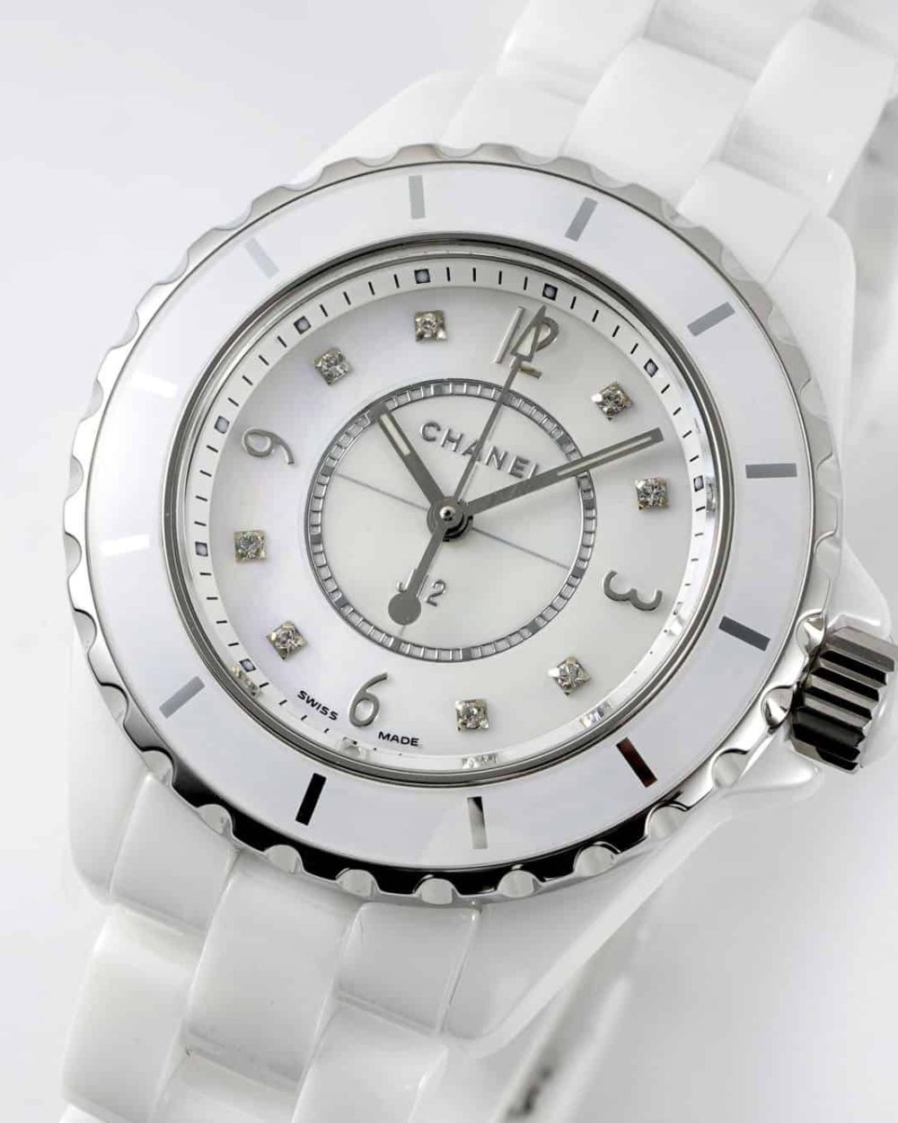 Chanel J12 Watch, 33mm Silver Toned H5703