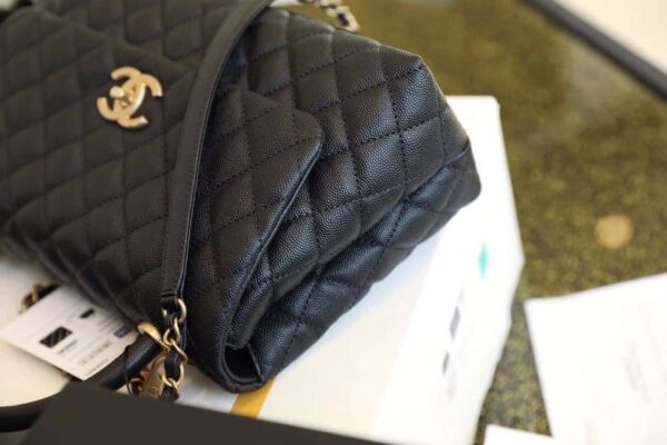 [REP 1:1] Chanel Large Flap Bag With Top Handle Black For Women, Women’s Handbags, Shoulder And Crossbody Bags 11in/28cm A92991