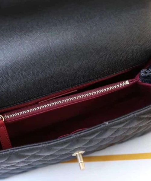 [REP 1:1] Chanel Large Flap Bag With Top Handle Black For Women, Women’s Handbags, Shoulder And Crossbody Bags 11in/28cm A92991