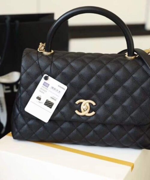 [REP 1:1] Chanel Large Flap Bag With Top Handle Black For Women, Women’s Handbags, Shoulder And Crossbody Bags 11in/28cm A92991
